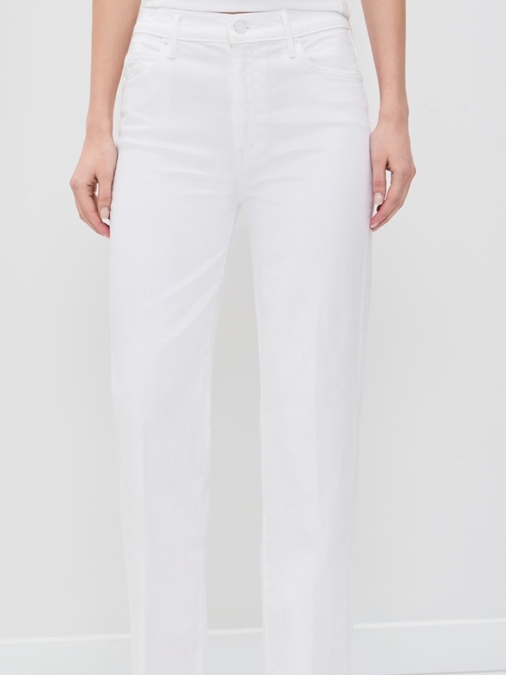 MOTHER Denim The Kick It Jeans in white 29 NWT